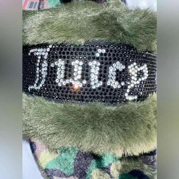 NWT JUICY COUTURE Green Camo Blingy Slippers‎ - Various sizes - Picture 3 of 3